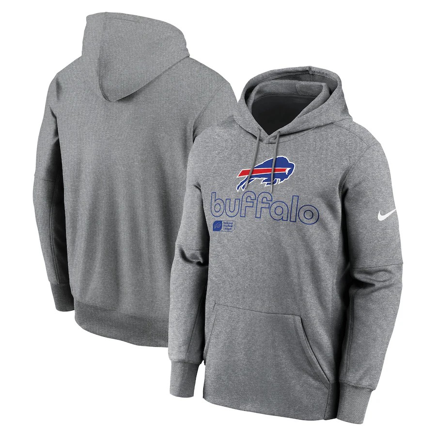 Men Buffalo Bills grey 91 NFL 2024 hoodie